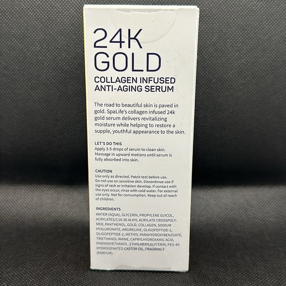 SPALIFE 24K GOLD Collagen Infused Anti-aging Serum NIB ✨ - Picture 3 of 6